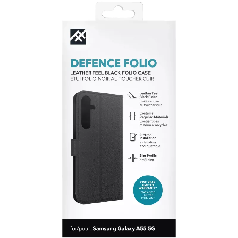 IFROGZ Defence Folio mobiiltelefoni ümbris 16,8 cm (6,6 tolli) Must