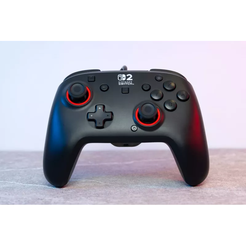 Juhtmega mängukontroller Turtle Beach Rematch Nintendo Switch 2 jaoks — USB‑C, 3 m kaabel, tagumine nupp, D‑pad, must