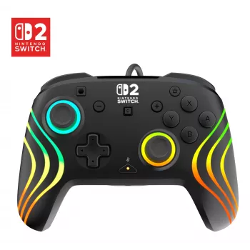 Mängupult Turtle Beach Afterglow Wave Must juhtmega RGB-kontroller Nintendo Switch / Switch 2 jaoks, USB-C, 3 m kaabel
