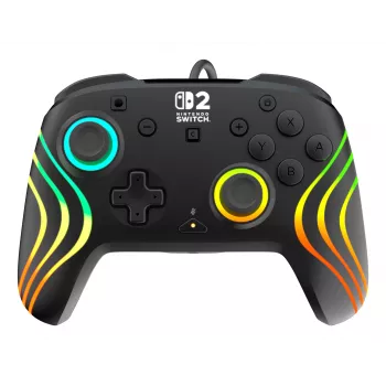 Mängupult Turtle Beach Afterglow Wave Must juhtmega RGB-kontroller Nintendo Switch / Switch 2 jaoks, USB-C, 3 m kaabel