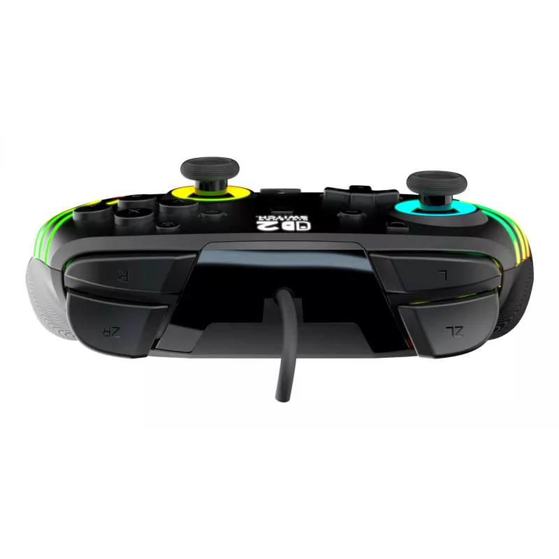 Mängupult Turtle Beach Afterglow Wave Must juhtmega RGB-kontroller Nintendo Switch / Switch 2 jaoks, USB-C, 3 m kaabel