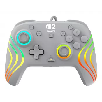 Juhtmega RGB mängukontroller Turtle Beach Afterglow Wave hall — USB‑C, 3 m kaabel, Nintendo Switch / Switch 2 / Switch OLED jaoks