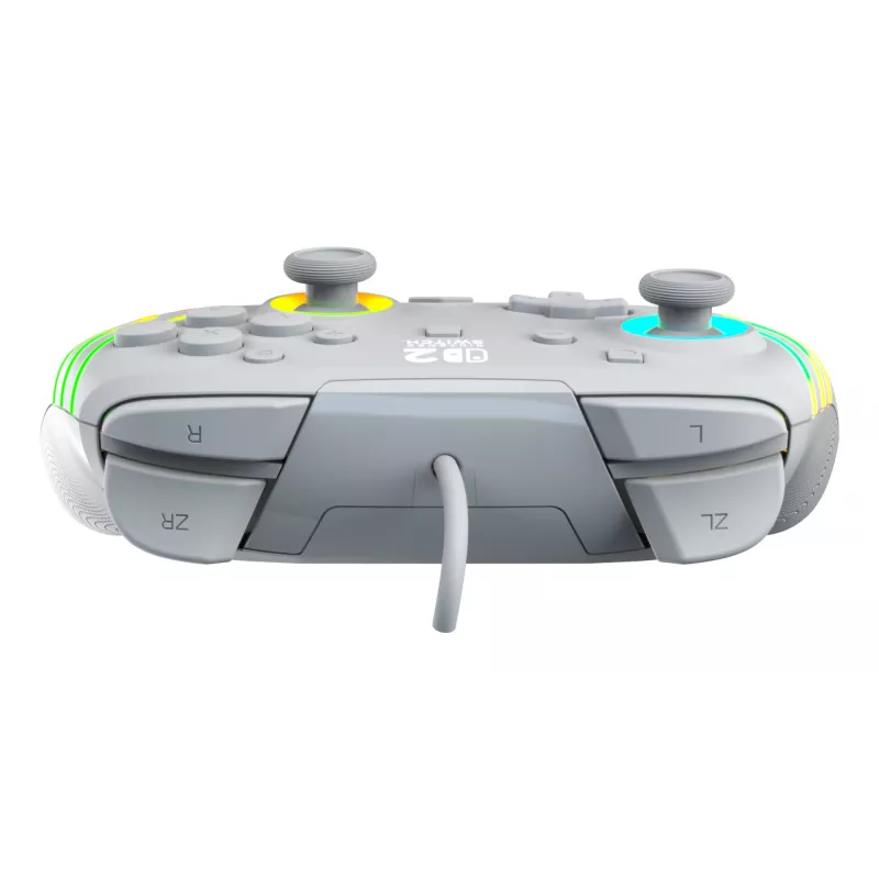 Juhtmega RGB mängukontroller Turtle Beach Afterglow Wave hall — USB‑C, 3 m kaabel, Nintendo Switch / Switch 2 / Switch OLED jaoks