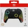 Juhtmeta RGB-mängukontroller Turtle Beach Afterglow Wave Must Nintendo Switch 2 jaoks — Bluetooth/USB-C, sisseehitatud aku 20 h, 3 m kaabel