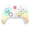 Juhtmevaba RGB-mängukontroller Turtle Beach Afterglow Wave Valge Nintendo Switch 2-le, Bluetooth/USB-C, sisseehitatud aku 20 h, 3 m kaabel