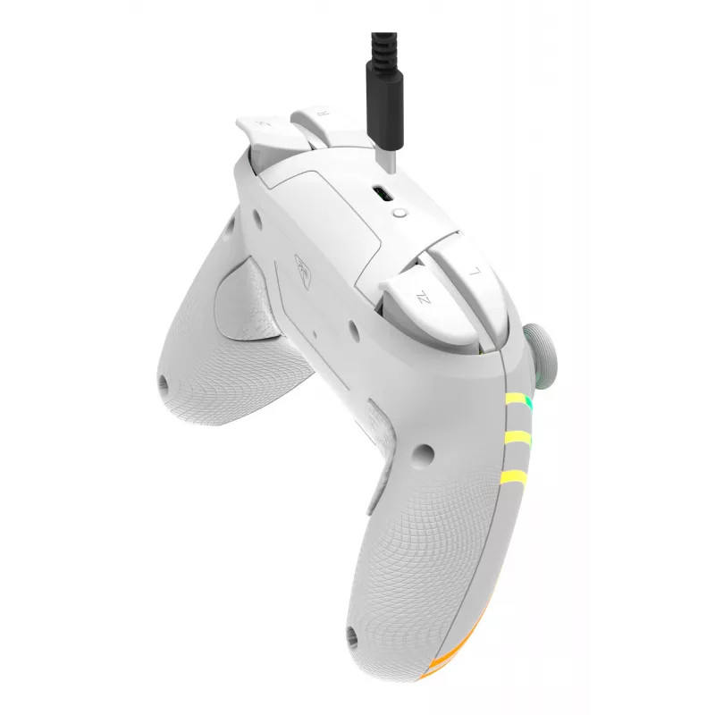 Juhtmevaba RGB-mängukontroller Turtle Beach Afterglow Wave Valge Nintendo Switch 2-le, Bluetooth/USB-C, sisseehitatud aku 20 h, 3 m kaabel