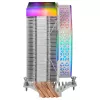 Mars Gaming MCPU-VR valge protsessorijahuti topeltinfiniitpeegel ARGB 4 HCT soojustoruga 180 W TDP ülivaikne PWM 12 cm ventilaator