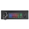 Mars Gaming 4-ühes mängurikomplekt MCP-RGB3, juhtmega, USB, membraan, RGB LED, must, hiir kaasas