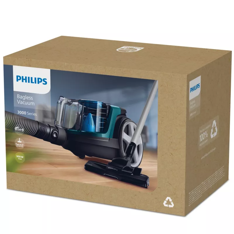 Philips 3000 seeria FC9334/09 tolmuimeja 1,5 L silindertolmuimeja kuiv 900 W tolmukotita
