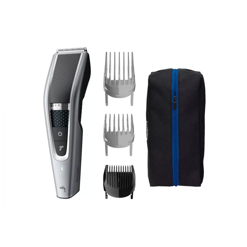 Juukselõikur Philips 5000 seeria HC5630/15 — juhtmeta, 28 pikkuseastet (0,5 mm–28 mm), 90 min tööaeg, roostevabast terasest terad