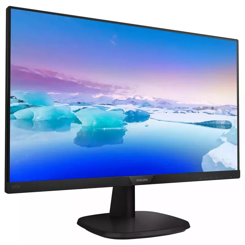Philips V Line Full HD LCD monitor 243V7QDAB/00, 60.5 cm (23.8 tolli), 1920 x 1080 pikslit, Full HD, LED, 4 ms, must