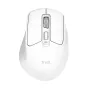 Juhtmevaba paremakäeline kontorihiir TRUST Niven — RF + Bluetooth, 3200 DPI, 7 nuppu, ratas, valge