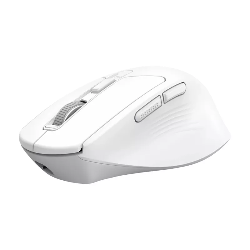 Juhtmevaba paremakäeline kontorihiir TRUST Niven — RF + Bluetooth, 3200 DPI, 7 nuppu, ratas, valge