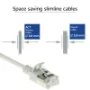 ACT Hall 3 m LSZH U/FTP CAT6A andmekeskuse õhuke ühenduskaabel konksuvaba RJ45 pistikutega