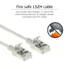 ACT Hall 3 m LSZH U/FTP CAT6A andmekeskuse õhuke ühenduskaabel konksuvaba RJ45 pistikutega