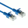ACT sinine 1,5 meetri pikkune LSZH U/FTP CAT6A andmekeskuse õhuke patch-kaabel tõmbevabade RJ45-pistikutega