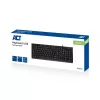ACT äriklaviatuur USB (Qwerty/US-paigutus), täissuuruses (100%), juhtmega, USB, membraan, QWERTY, must