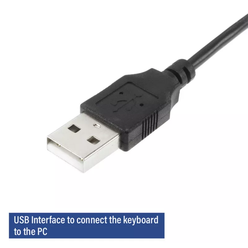 ACT äriklaviatuur USB (Qwerty/US-paigutus), täissuuruses (100%), juhtmega, USB, membraan, QWERTY, must