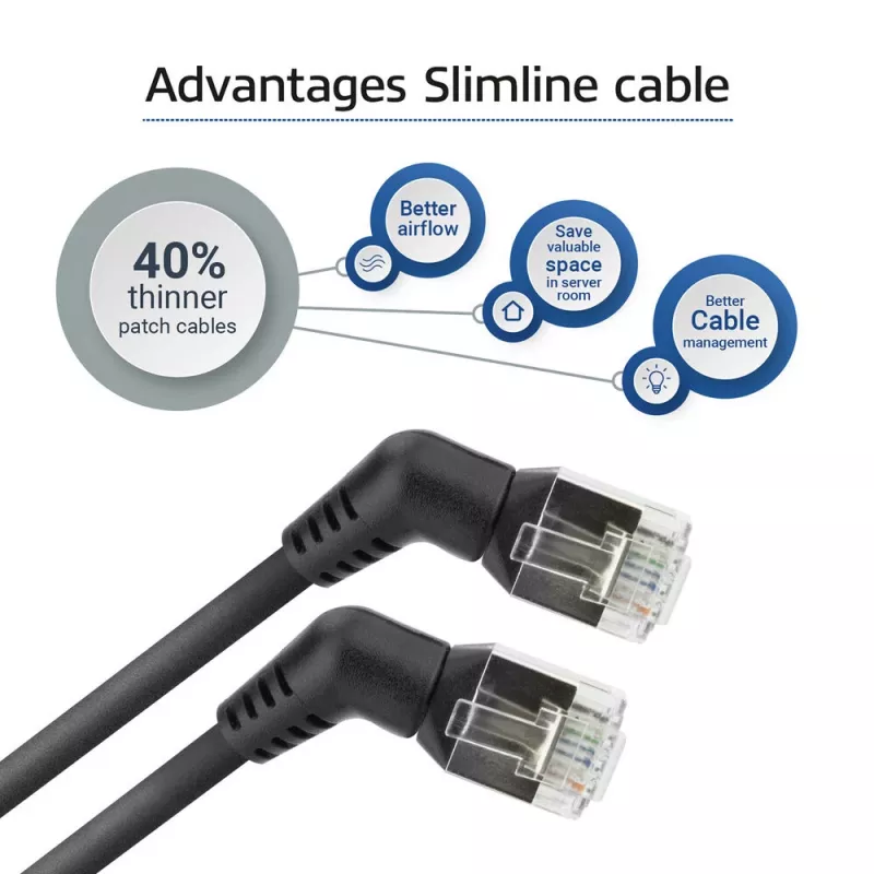 Võrgukaabel ACT DD1901 Cat6 U/FTP (STP) 1 m RJ-45 Must