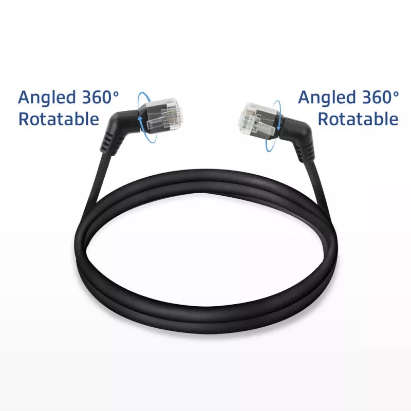 ACT võrgukaabel DD1952 Cat6 U/FTP (STP) 0,25 m Must RJ-45 kuni RJ-45
