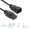 Toitejuhe ACT C20–C21 IEC60320 must 2 m, 250 V 16 A