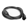 Toitejuhe ACT C20–C21 IEC60320 must 2 m, 250 V 16 A