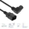 ACT toitejuhe C14 - C15 (nurgaga vasakule) IEC60320 must 0,6 m