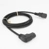 ACT toitejuhe C14 - C15 (nurgaga vasakule) IEC60320 must 0,6 m