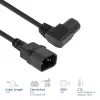 ACT toitejuhe C14 - C15 (vasakpoolne nurga all) IEC60320 must 1,2 m
