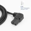 ACT toitejuhe C14 – C15 (paremale nurga all) IEC60320 must 0,6 m