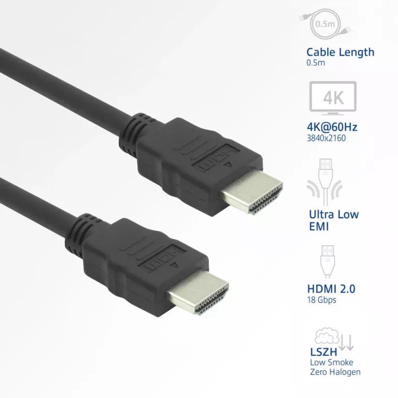ACT AK3875 HDMI kaabel 5 m HDMI Type A (Standard) Must