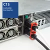 ACT toitejuhe C14 IEC Lock+ Dual Locking - C15 IEC Lock+ valge 1 m, PC3871