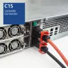 ACT toitejuhe C14 IEC Lock+ Dual Locking - C15 IEC Lock+ punane 1 m, PC3869