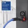 ACT toitekaabel C14 IEC Lock+ kahekordse lukustusega - C15 IEC Lock+ sinine 1 m, PC3870