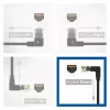 ACT must 3 meetrit U/UTP CAT6A LSZH õhuke ühenduskaabel RJ45 pistikutega 90° allapoole - 90° allapoole