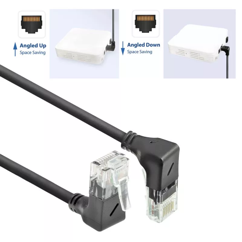 ACT võrgukaabel DD7900 Cat6a U/UTP patch-kaabel 0,5 m RJ-45 must