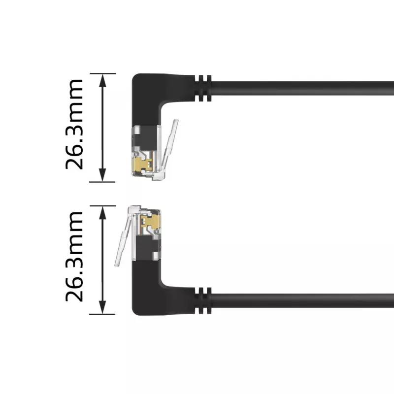 Võrgukaabel ACT DD7905 Cat6a U/UTP 5 m Must RJ-45