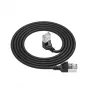 ACT must 2 m U/FTP CAT6A LSZH õhuke patch-kaabel RJ45-pistikutega 90° allanurgaga otse