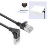 ACT must 2 m U/FTP CAT6A LSZH õhuke patch-kaabel RJ45-pistikutega 90° allanurgaga otse