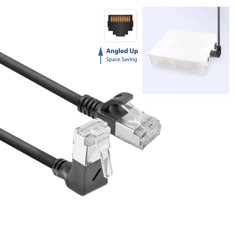 Võrgukaabel ACT DA4952 Cat6a U/FTP (STP) RJ-45 - RJ-45 0,25 m must