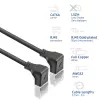 ACT DA5902 võrgukaabel Cat6a U/FTP (STP) 2 m, RJ-45 kuni RJ-45, must