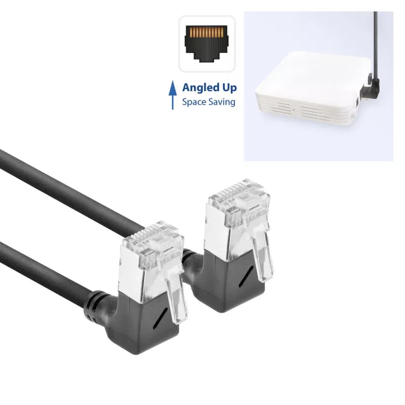 ACT Cat6a U/FTP (STP) võrgukaabel DA6902, 2 m, RJ-45–RJ-45, must