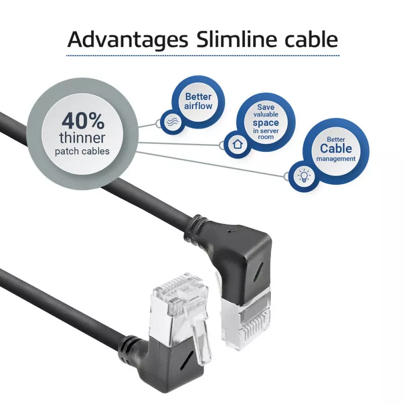 Võrgukaabel ACT DA7903 Cat6a U/FTP (STP), must, 3 m, RJ-45 kuni RJ-45, kullatud kontaktidega