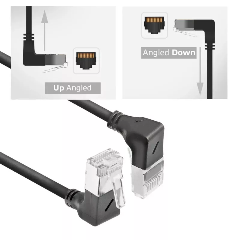 ACT võrgukaabel Cat6a U/FTP (STP) RJ-45–RJ-45 1,5 m Must DA7951