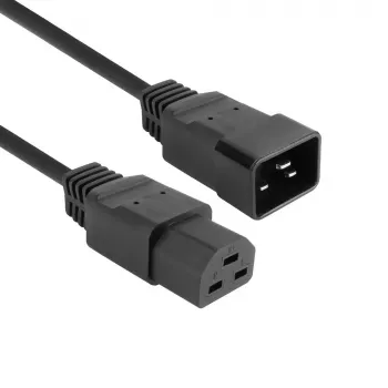 Toitejuhe ACT C20–C21 IEC60320 must 2,5 m, 16 A, 250 V