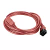 Powercord ACT C20–C21 IEC60320 punane 2 m, 16 A 250 V