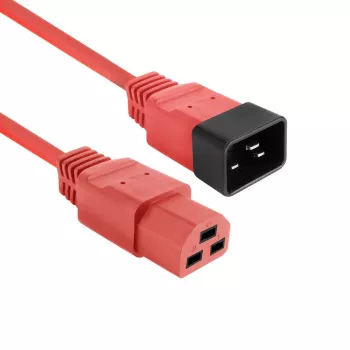 ACT toitejuhe C20–C21 IEC60320 punane 2,5 m, 16 A 250 V