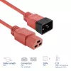 ACT toitejuhe C20–C21 IEC60320 punane 2,5 m, 16 A 250 V