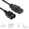 Toitejuhe ACT C14-C21 IEC60320 must, 1,5 m, 250 V 10 A