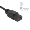Toitejuhe ACT C14-C21 IEC60320 must, 1,5 m, 250 V 10 A